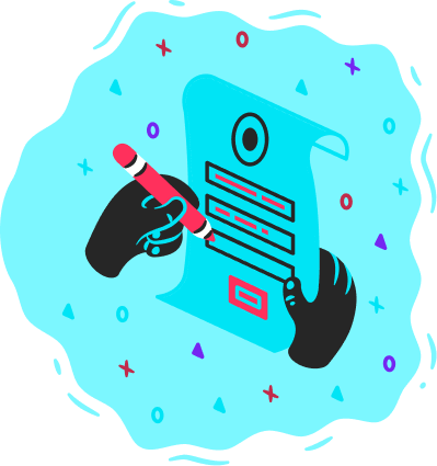Ilustração de papel virtual
