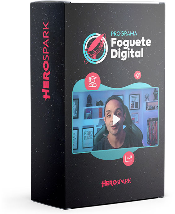 Caixa com o Curso Foguete Digital