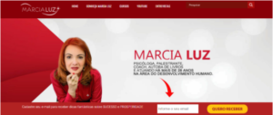 Exemplo de CTA no site da Marcia Luz