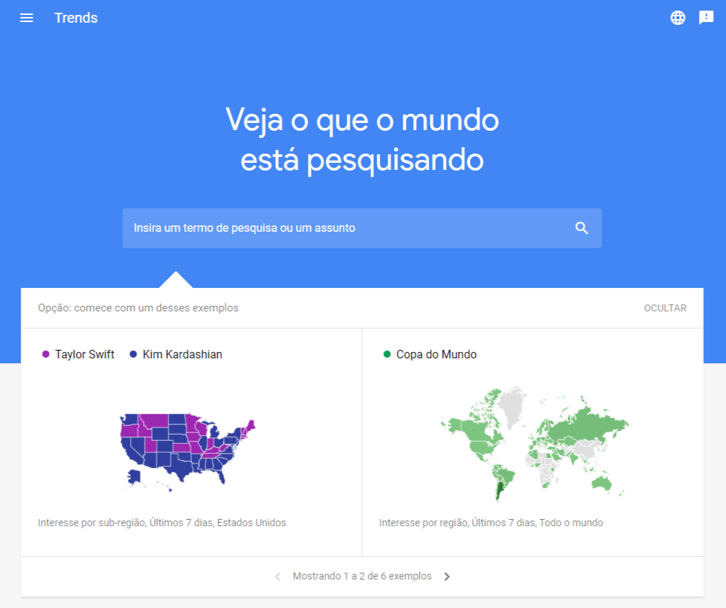 Google Trends Brasil: A ferramenta permite monitorar as buscas por assuntos de interesse