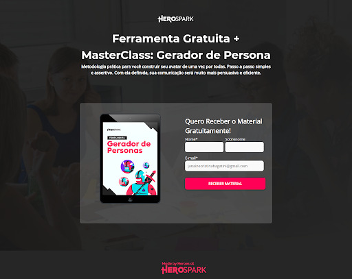 5 melhores modelos de landing page de sucesso | HeroSpark Blog