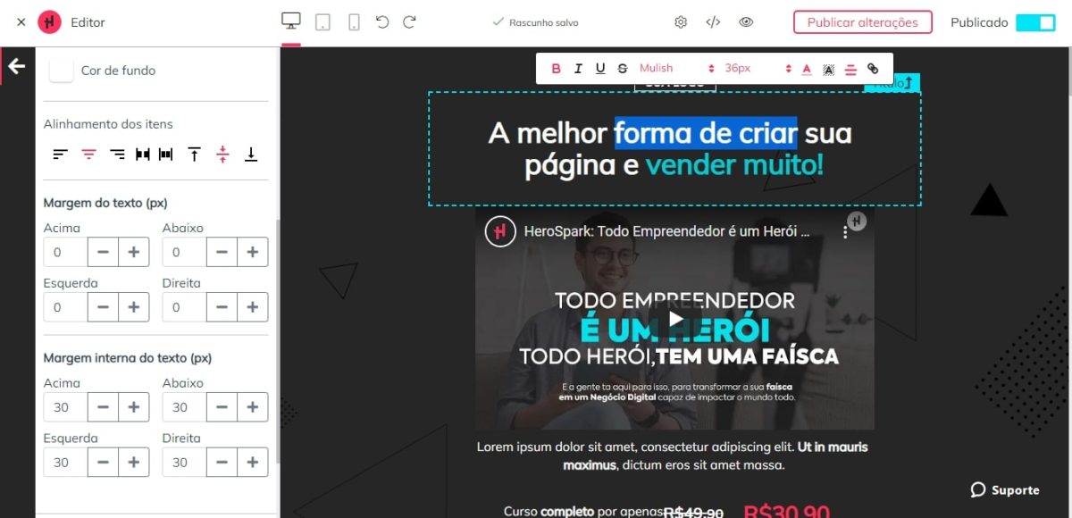 Página de vendas grátis: 4 formas de criar [+ passo a passo em vídeo]