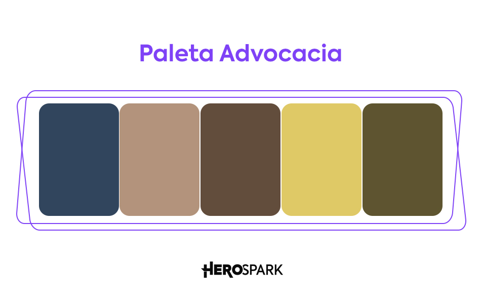 Paleta de cores para instagram advocacia