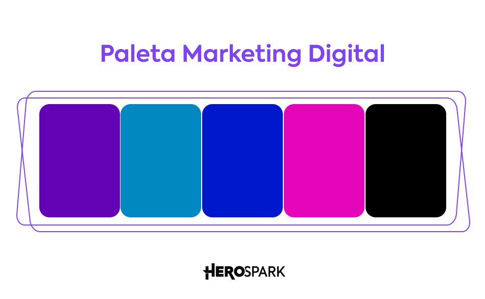 Paleta de cores para Instagram de Marketing Digital