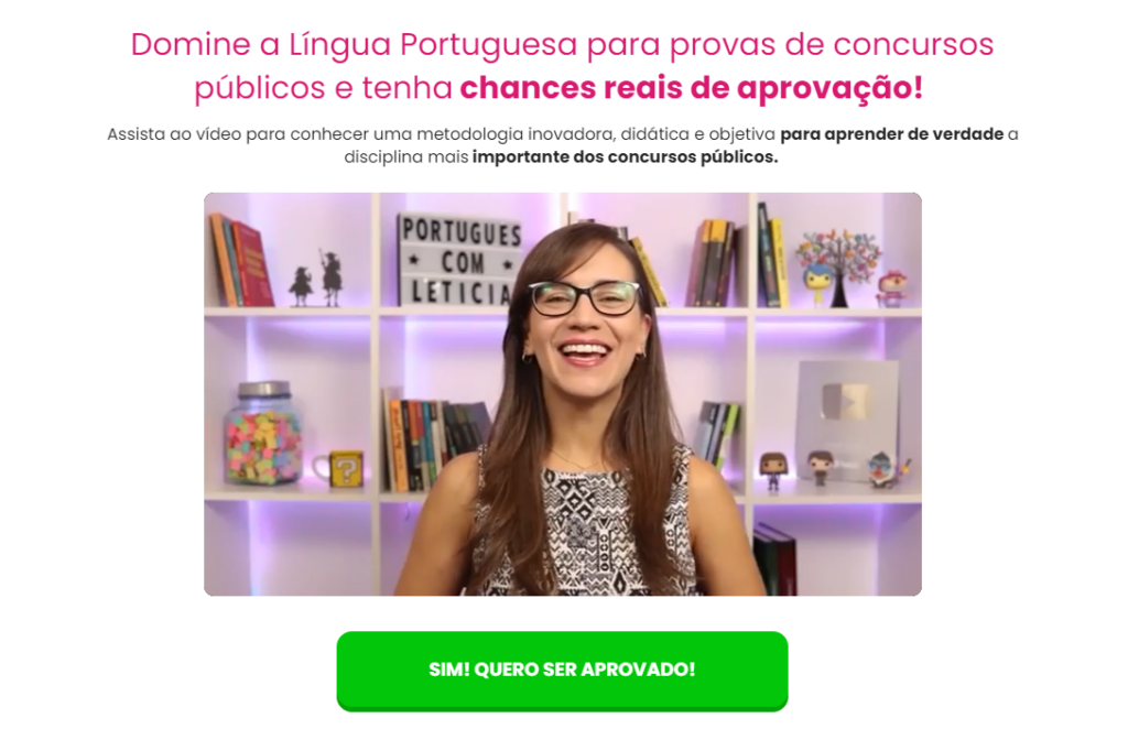 página de vendas para professor