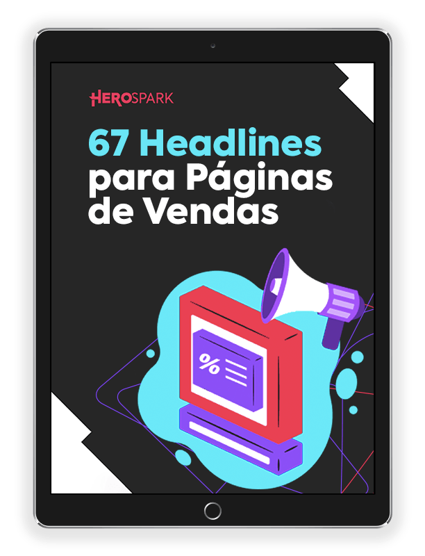 Ebook com capa 67 Headlines para Páginas de Vendas