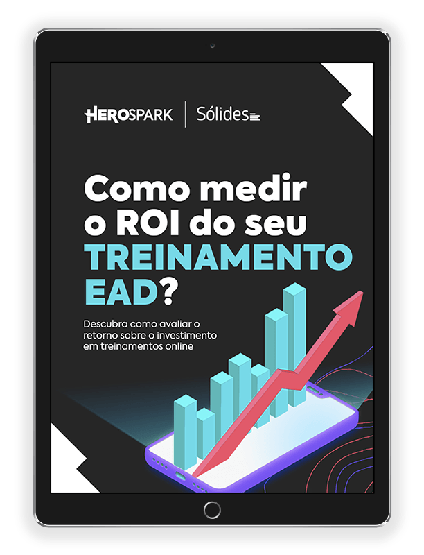 Ebook com a capa Ebook Como Medir o ROI do seu Treinamento