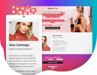 Páginas de web com funil de oferta direta.