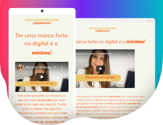 Página de oferta com vídeo demonstrada em deskotp e celular.