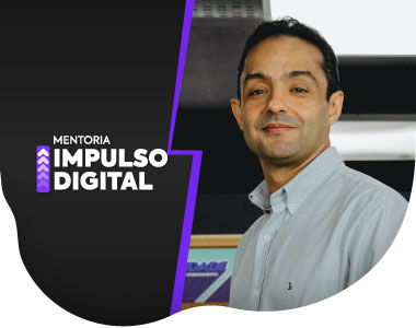 Foto de expert com logo da Mentoria Impulso Digital.